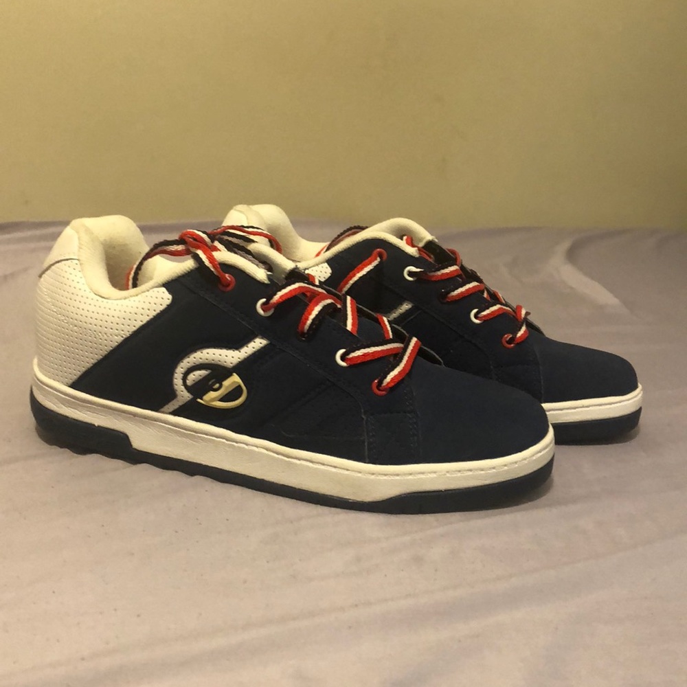Size 8 red,white, and blue heelys